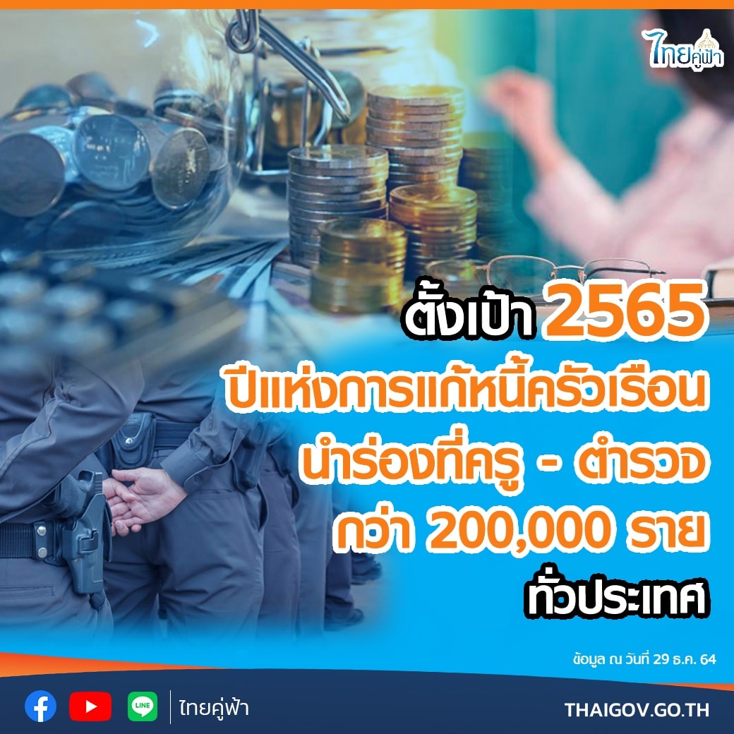 ตั้งเป้า ปี 2565 ปีแห่งการแก้หนี้ภาคครัวเรือน