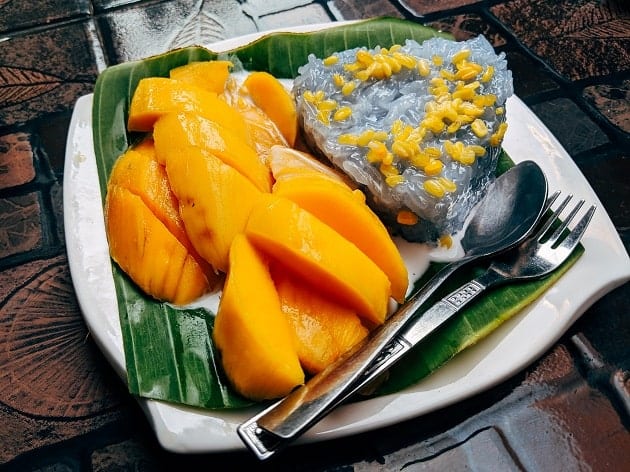 สูตรข้าวเหนียวมะม่วง Mango sticky rice