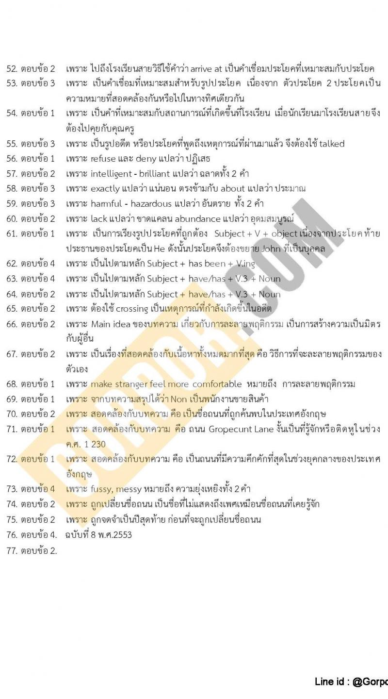 แนวข้อสอบภาค ก (ก.พ.) ระดับ ป.ตรี-ป.โท ชุดที่ 8/2565