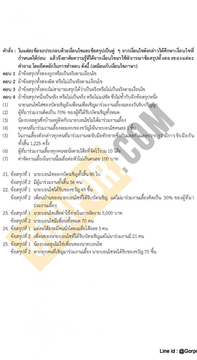 แนวข้อสอบภาค ก (ก.พ.) ระดับ ปวช.-ปวส. ชุดที่ 9/2565