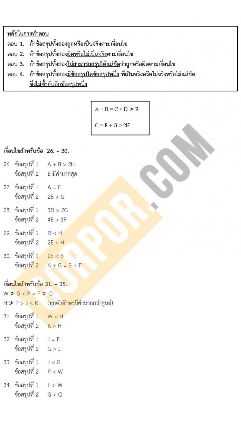 แนวข้อสอบภาค ก e-Exam ระดับ ป.ตรี-ป.โท ชุดที่ 2/2566
